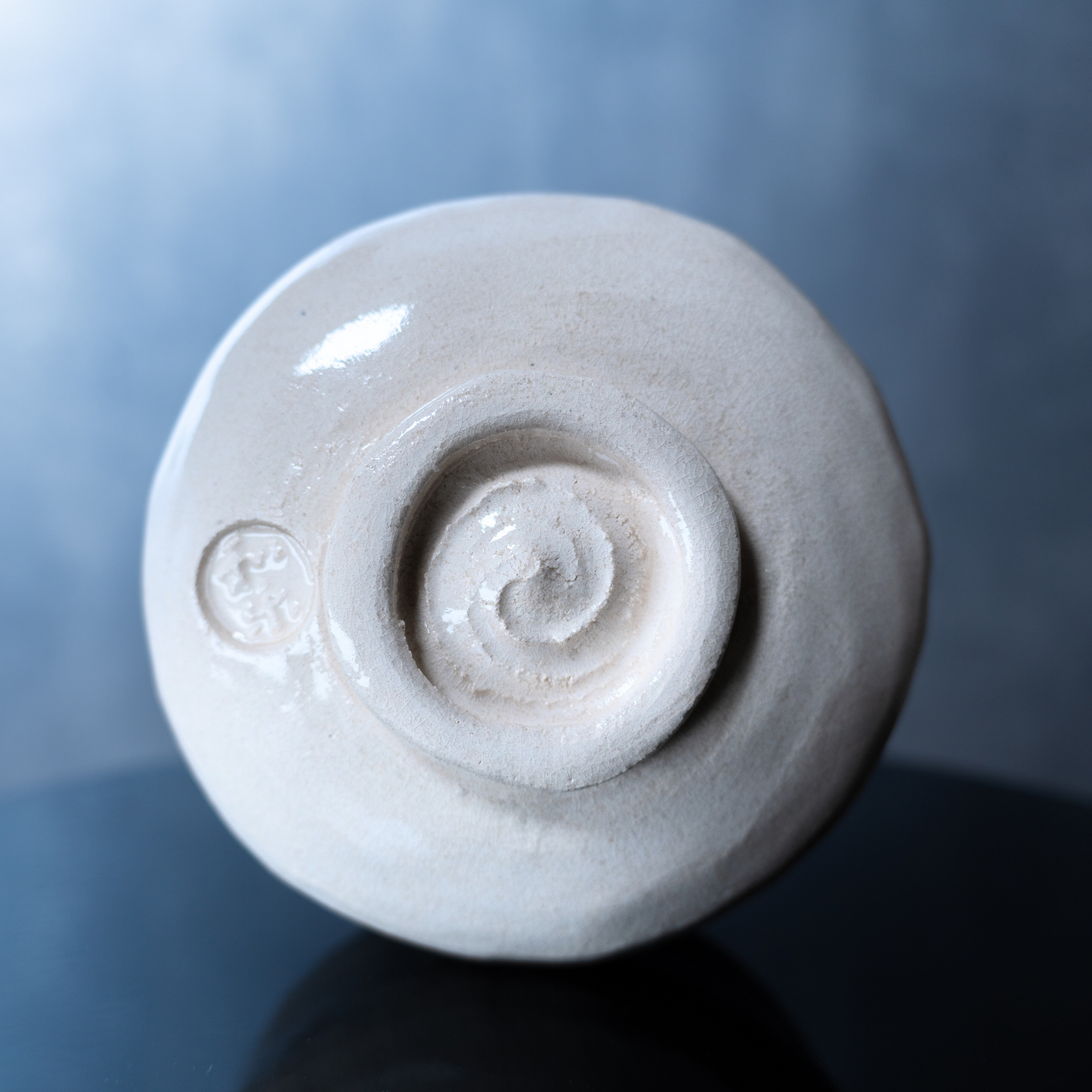 White Raku Matcha Bowl Sora (Shiro Raku Chawan 白楽茶碗)