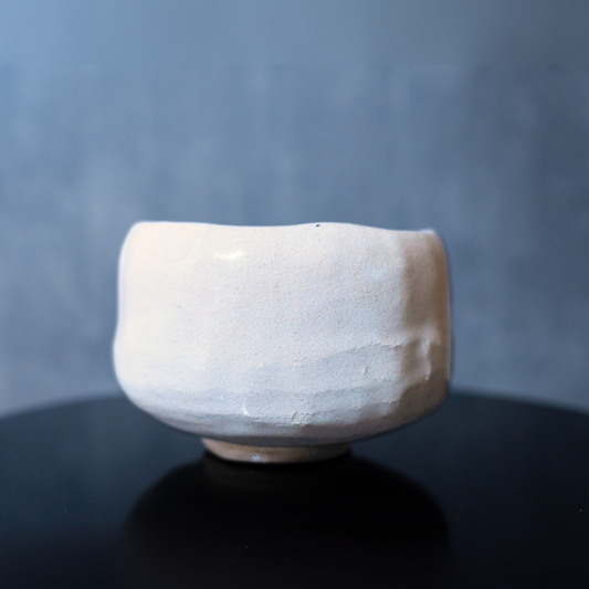 White Raku Matcha Bowl Sora (Shiro Raku Chawan 白楽茶碗)