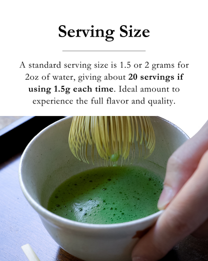 Emptea Yame Blend Matcha Powder Premium Ceremonial Grade – First Harvest Stone-milled 1.06 oz (30g) Tin