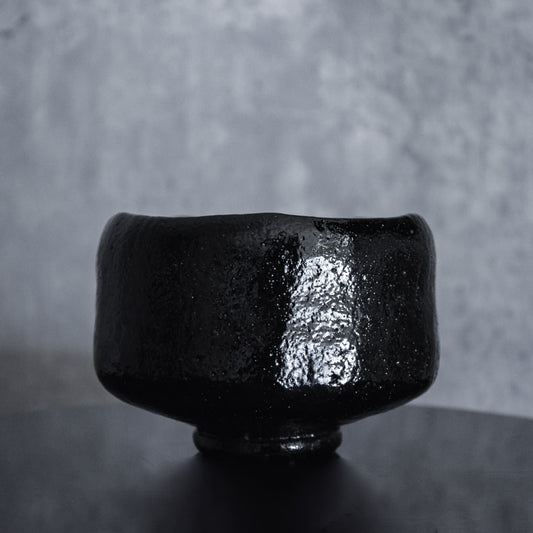 Black Raku Matcha Bowl Sora (Kuro Raku Chawan 宙)